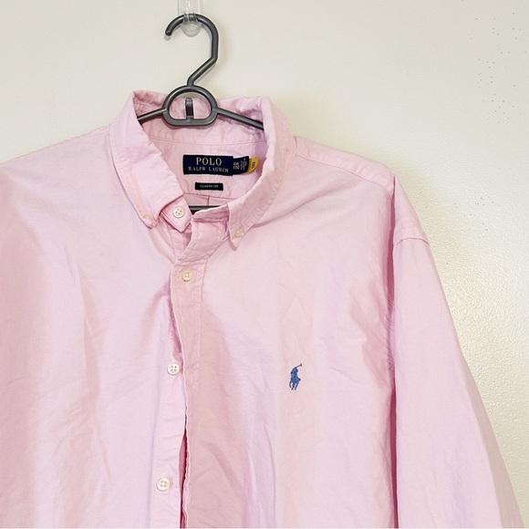Polo Ralph Lauren Pink Classic Fit Button Down Cotton Shirt - Picture 4 of 6